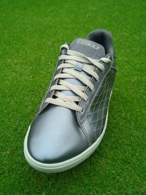 Zapatos de golf Skechers Go-Golf para mujer Drive Shine plateados Talla 10