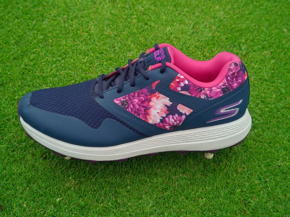 Zapatos de golf para mujer Skechers GO GOLF Max  tropics azul marino multi Talla 6.5