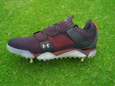 Under Armour HOVR Tour Spikeless Wide Golf Shoes 'Black Red' talla 9.5