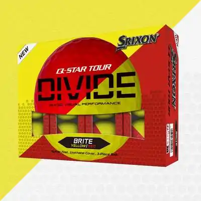 Q-STAR TOUR DIVIDE Golf Balls Yellow Red