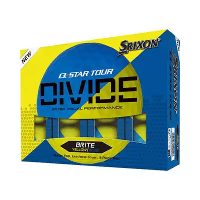 Q-STAR TOUR DIVIDE Golf Balls Yellow Blue
