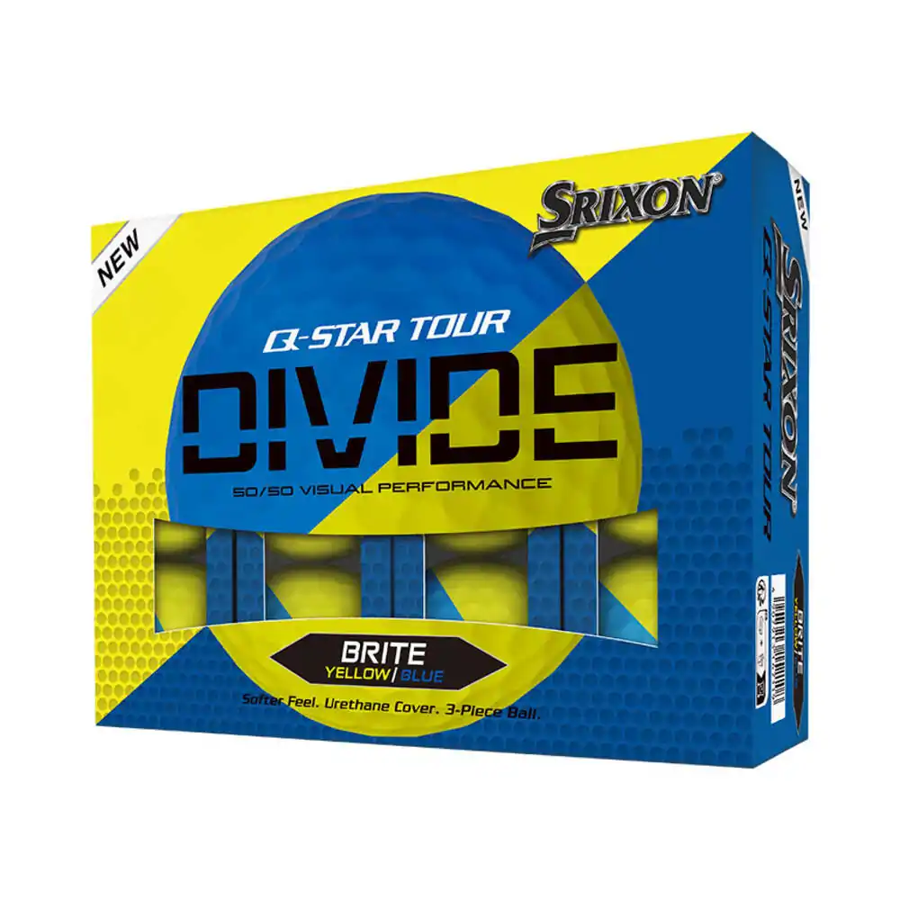 Srixon Q-STAR TOUR DIVIDE Golf Balls Yellow Blue